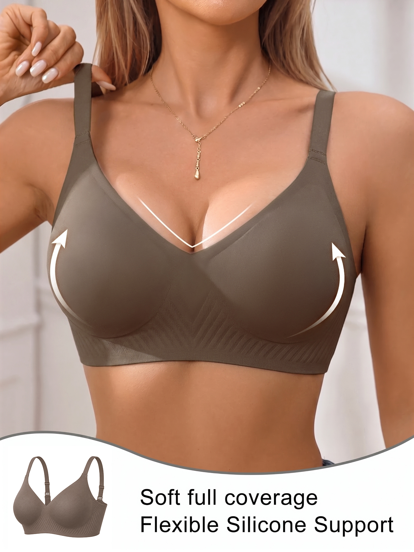 Full Coverage Push Up Jelly Su - Full Coverage Bra ulasan dan harga
