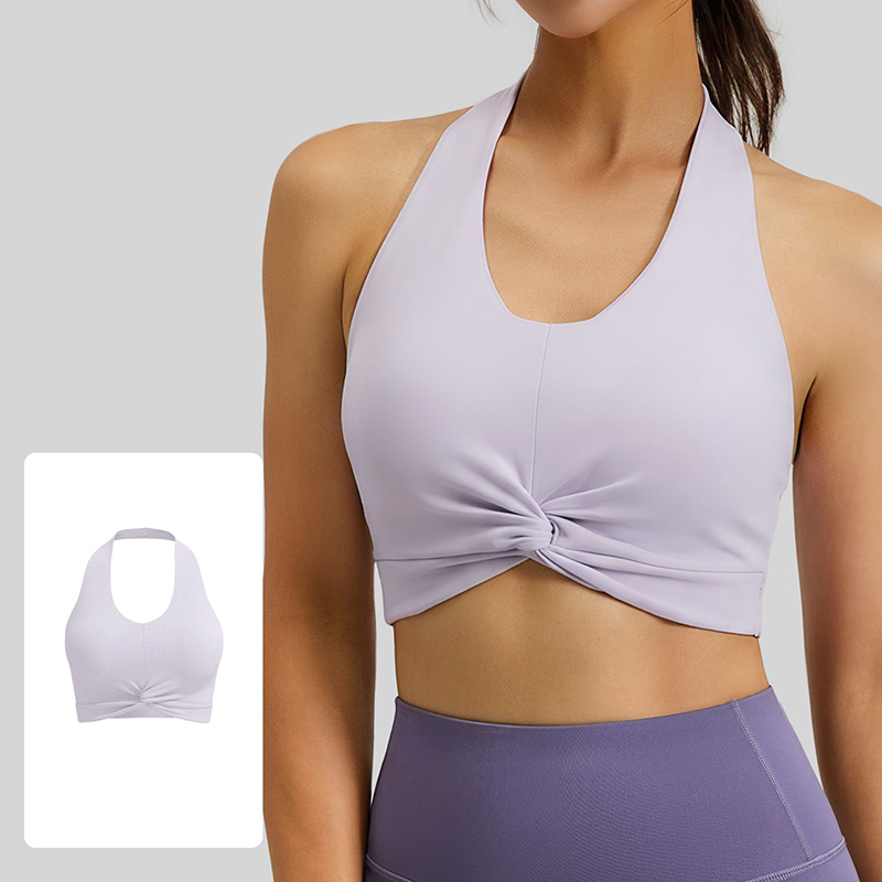 New Women Halter Neck Sports B - Plunge Bra Push Up ulasan dan harga