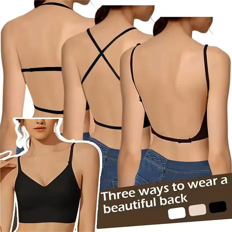 Women Invisible Bra Deep U Plu - Backless Bra Sticky ulasan dan harga
