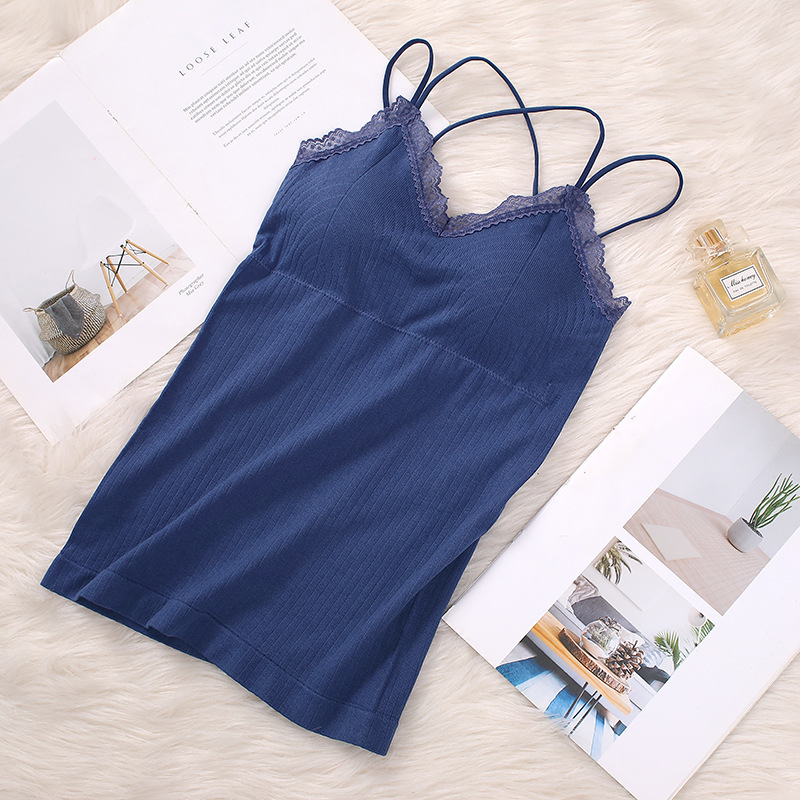 Women Padded Tank Top Seamless - T Shirt Bra Seamless ulasan dan harga