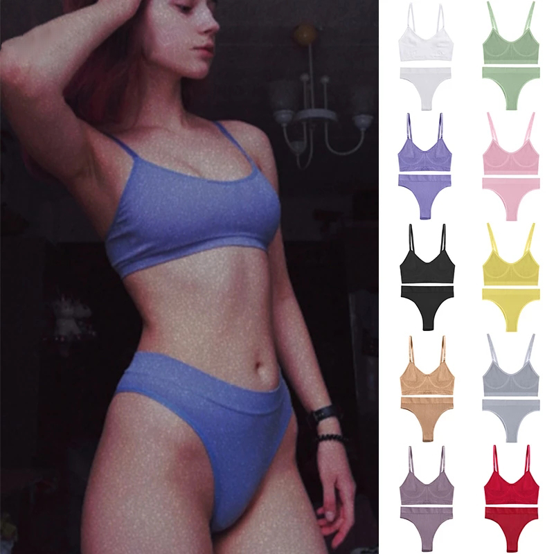 Women Bra Set Sexy Lingerie Fe - T Shirt Bra Seamless ulasan dan harga
