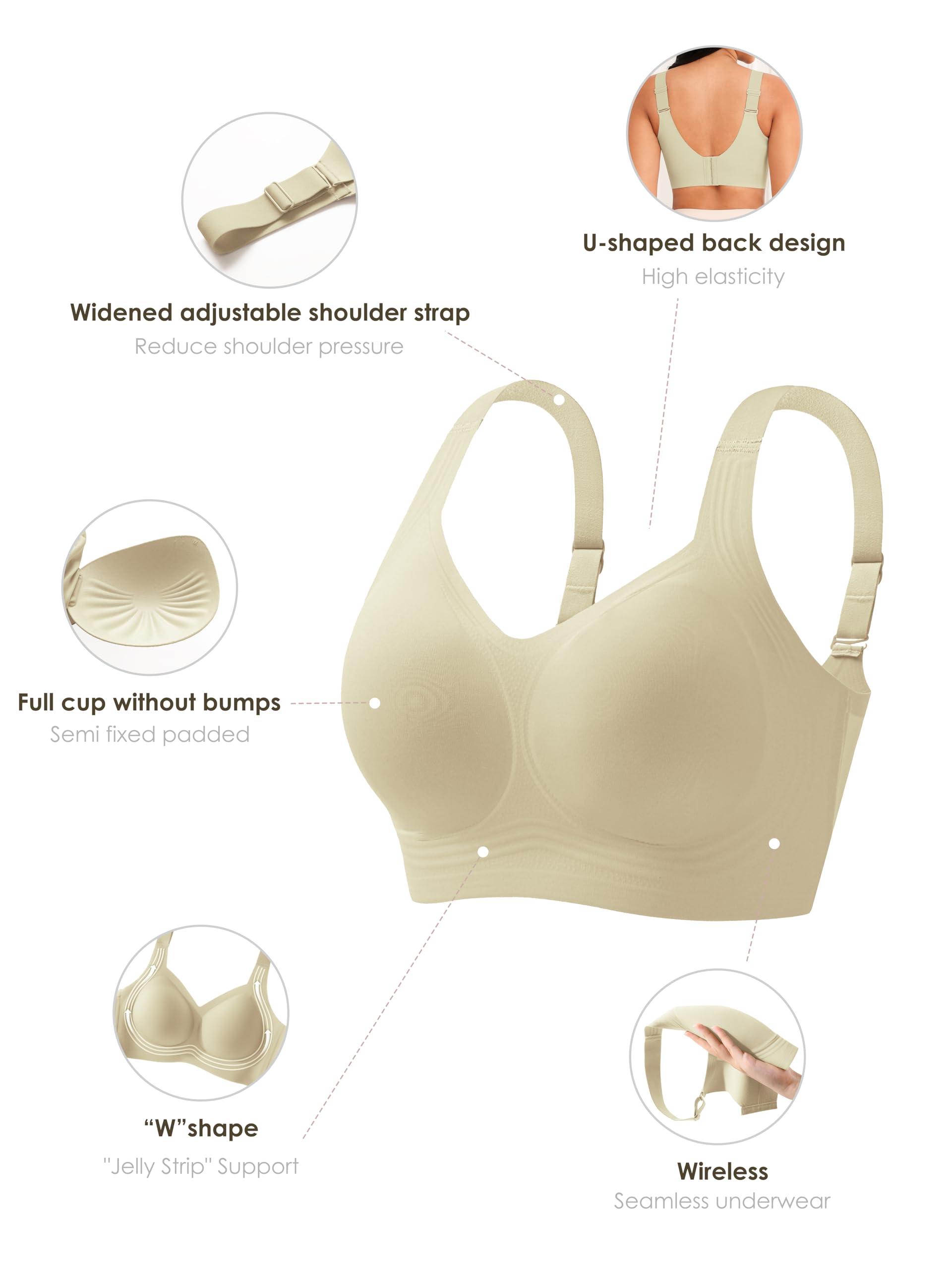 Women Wirefree Bras for Women  - Full Coverage Bra ulasan dan harga