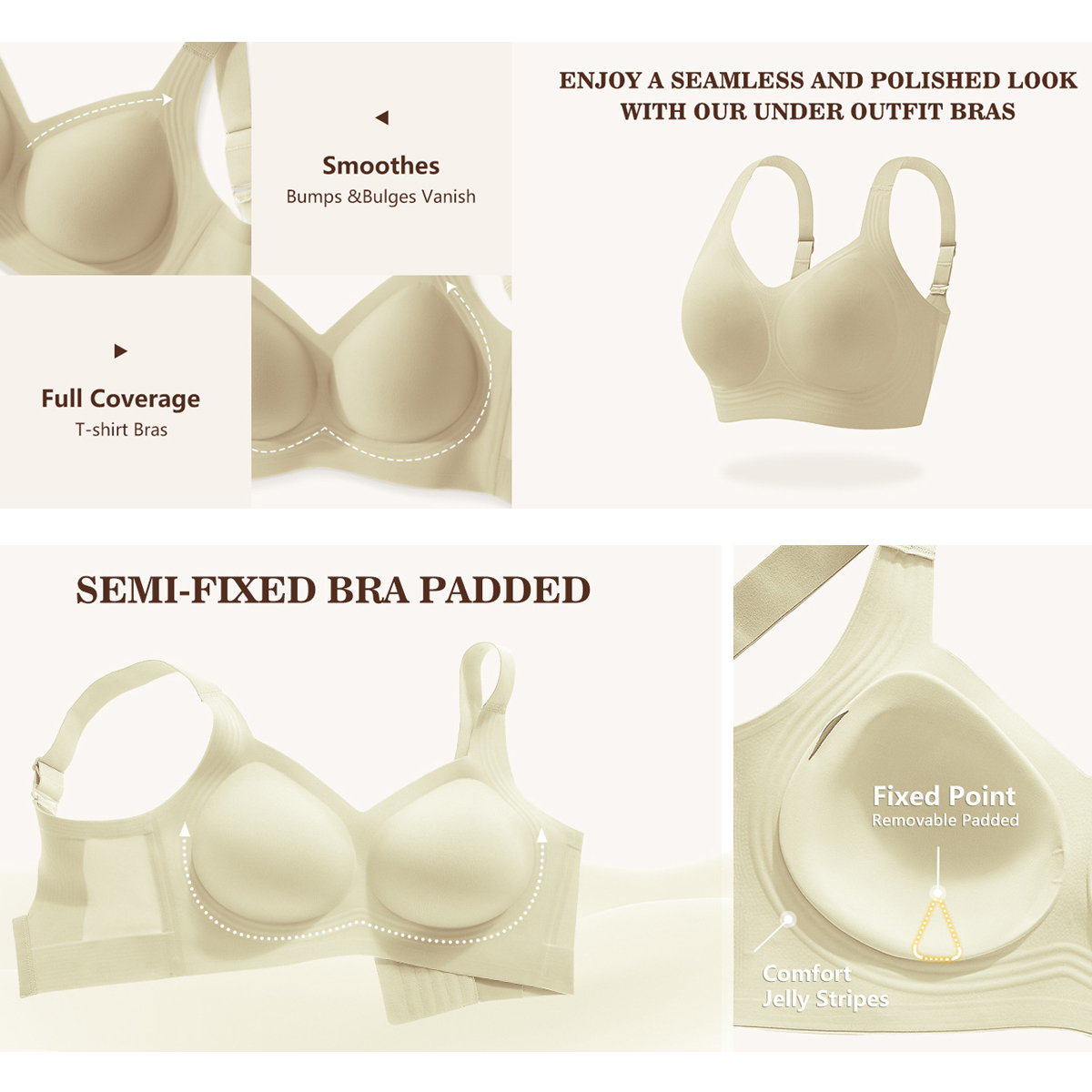 Women Wirefree Bras for Women  - Full Coverage Bra ulasan dan harga