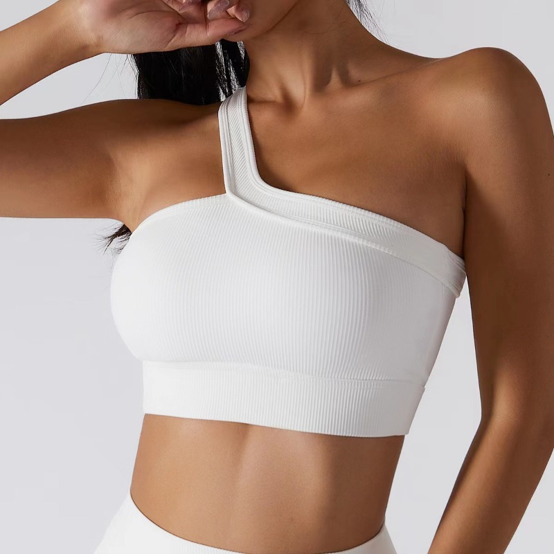 Women Single Shoulder Sexy Yog - T Shirt Bra Seamless ulasan dan harga
